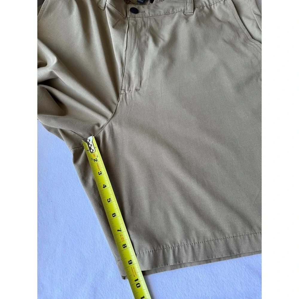 Banana Republic Shorts Men 40 Beige Performance Chino Stretch Elastic Waist